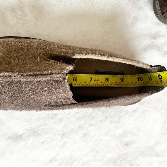 WOOLRICH TWO TONED COLOR BLOCK WOOL SLIPPERS STYLISH SOPHISTICATED - Picture 6 of 8